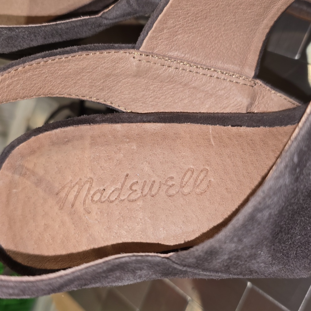 Madewell boho lace-up leather heels - Picture 5 of 11